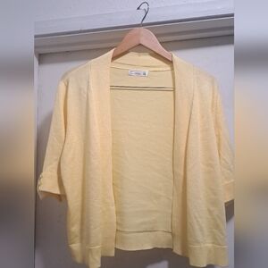 89th Maddison Size XL Yellow Sweater Shrug